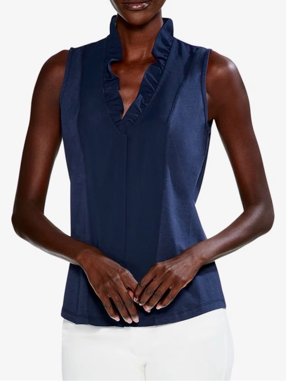 NIC+ZOE Ruffled Around Tank